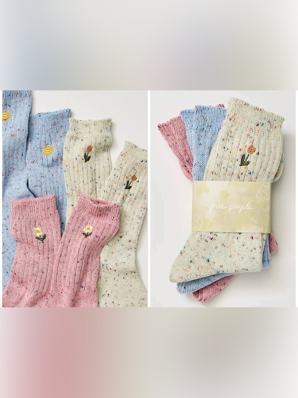 NWT Free People Halcyon Heritage Sock Pack - one size